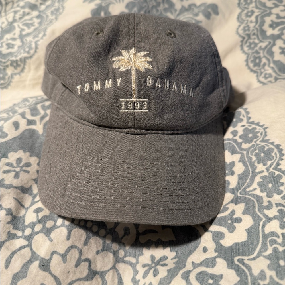 Tommy Bahama Charcoal Cap with Palm Embroidery 1993